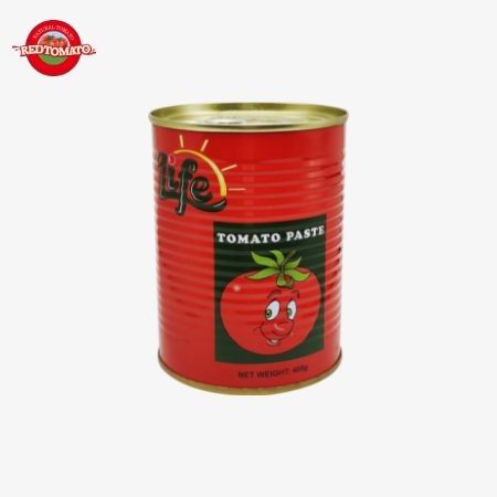 400g pasta de tomate enlatada fácil de abrir a tampa duplo concentrado China fábrica de produção preço da fábrica