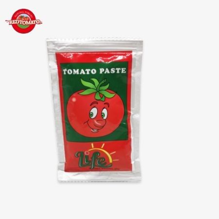 OEM Preço da fábrica pasta de tomate ISO em saco, 30%-100% de pureza 50g saco plano pasta de tomate vermelho