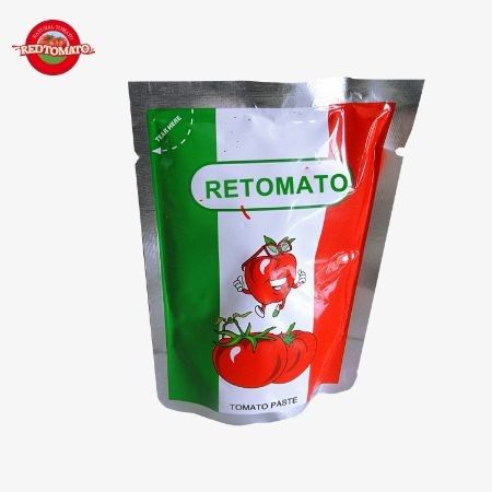 Fábrica chinesa de alta qualidade pasta de tomate conveniente em saquete 50g duplo concentrado