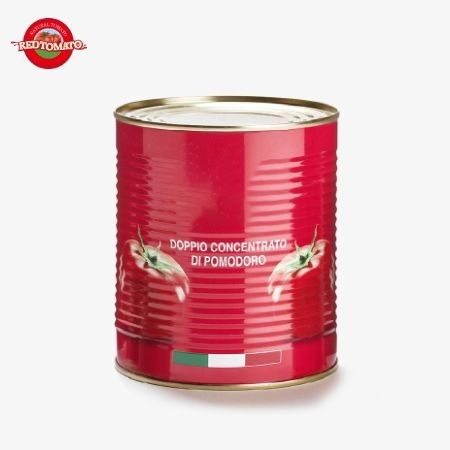 850 g de pasta de tomate enlatada para melhorar o perfil de sabor em sopas e guisados
