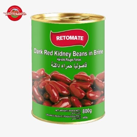 Rins Vermelhos Farinhas em conserva em salmoura 800 g Certificado QS de sabor natural puro