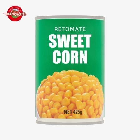 Legumes mistos frescos enlatados, 425 gramas de milho doce em lata, vegetais mistos.