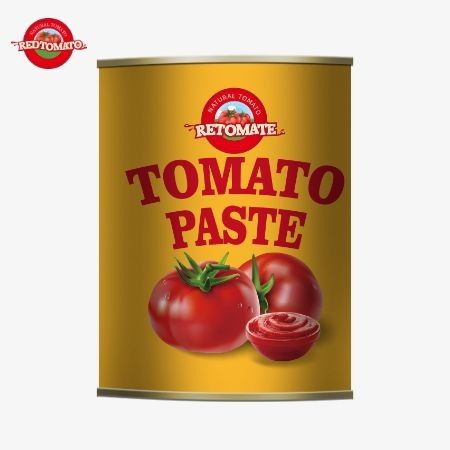A pasta de tomate em lata de 198g adere aos padrões alimentares ISO HACCP e BRC reconhecidos pela FDA