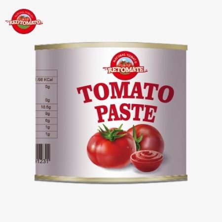 A pasta de tomate enlatada 210g cumpre os padrões internacionais de qualidade, incluindo os regulamentos ISO HACCP BRC e FDA