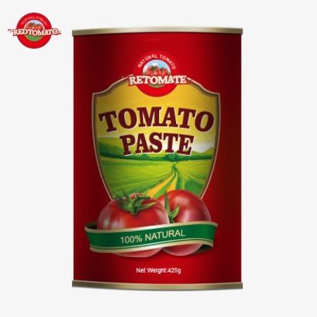 A pasta de tomate enlatada de 425g está em conformidade com os padrões mundiais estabelecidos pela ISO HACCP BRC e FDA Regulações