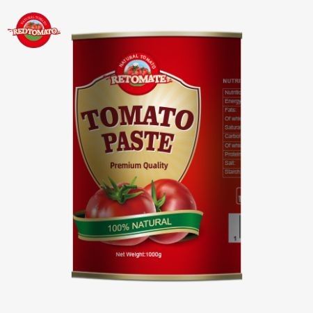 Pasta de tomate de lata de 1000g de alta qualidade a preços preferenciais oferecendo serviços OEM personalizados