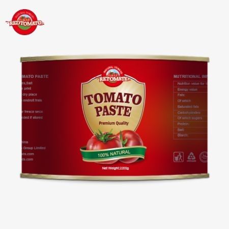Fábrica de Tomate oferece pasta de tomate enlatada com embalagens em latas de 2200g, garantindo uma qualidade de frescura superior