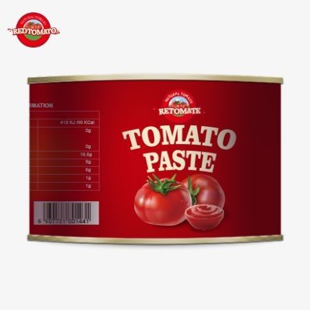 Alimentos de tomate enlatados de alta qualidade 28-30% Pasta de tomate concentrada em 2200g Para cozinhar muçulmano africano halal