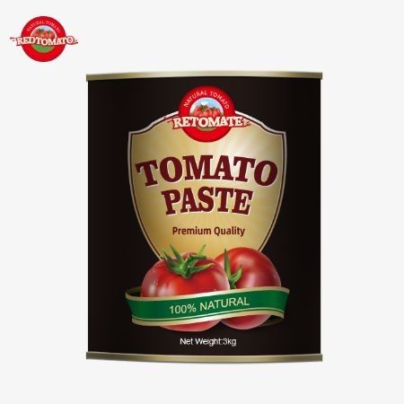 Produção Vendas Alta Qualidade 3kg Pasta de Tomate em lata De acordo com as normas de produção ISO HACCP BRC FDA
