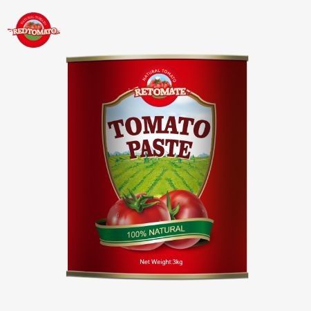 A nossa pasta de tomate em lata de 3 kg cumpre com as normas de produção ISO, HACCP BRC e FDA