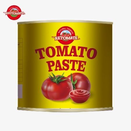 4500g de pasta de tomate enlatada atende às normas ISO HACCP e BRC, bem como às normas de produção da FDA