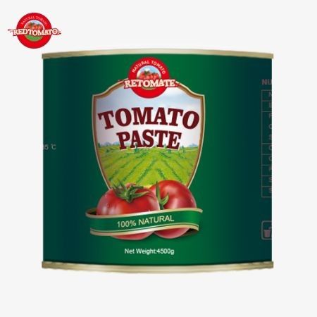 4500g de pasta de tomate enlatada cumpre as normas ISO HACCP e os regulamentos de produção da FDA