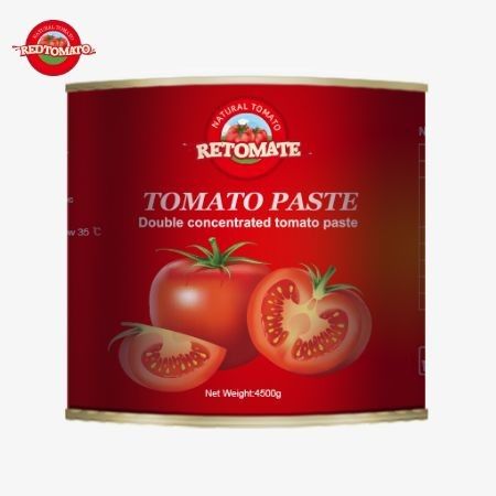 Pasta de tomate de qualidade superior para 2024 embalada em saquetes a granel de 4500 g cada, com uma concentração de 28-30 Brix