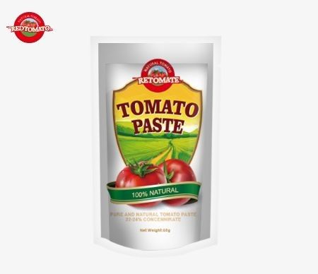 O saco de pasta de tomate de 50g cumpre com os padrões ISO HACCP e BRC garantindo a conformidade com os preços de fábrica