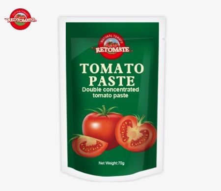 Bolsas de tomate personalizadas de 70g por Perfect para embalagens de alimentos com impressão personalizada