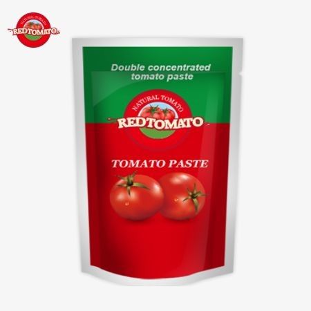 Saco de pasta de tomate duplo concentrado, 80 g, de pureza de 30% a 100%