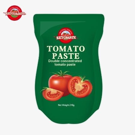 A pasta de tomate de 210g está em conformidade com as normas de produção ISO HACCP BRC e FDA
