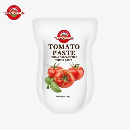 Este saco contém 250g de pasta de tomate doce e picante com uma pureza de 30% a 100%
