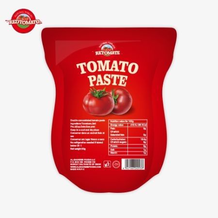 O saco de pasta de tomate de 340g cumpre com a adesão ao preço de fábrica da ISO, HACCP e BRC