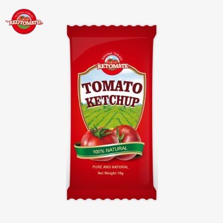 10 gramas de ketchup com sabor ácido e doce e puro sabor natural
