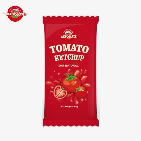 10 gramas de ketchup de tomate oferece um sabor doce e rico com ingredientes naturais a um preço de fábrica