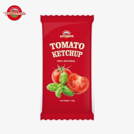 10 gramas de ketchup de tomate fornece um sabor doce e rico com ingredientes naturais disponíveis a um preço de fábrica