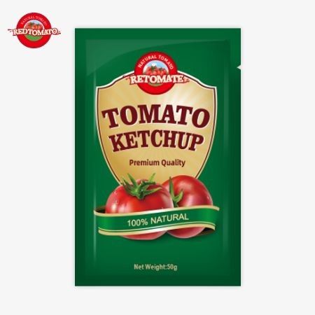 Bolsas de ketchup de 50g da China certificadas pela ISO HACCP e FDA disponíveis a preços de fábrica
