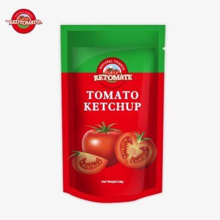 China Fábrica Original ISO Saquete Ketchup 56g Puros Sabores Naturais Doces e Ácidos