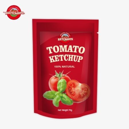 Oferecemos convenientes sacolas de ketchup de 70g que atendem aos padrões internacionais disponíveis a preços de fábrica