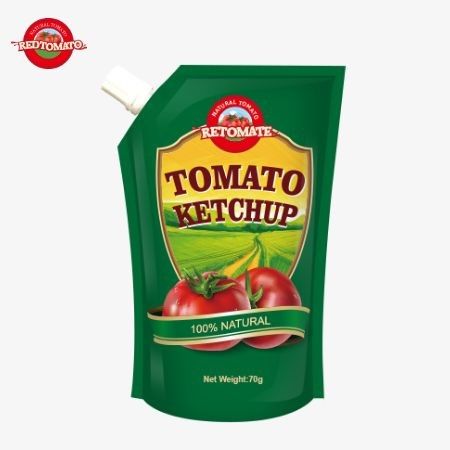 Disponível a preços de fábrica, nossos convenientes sacos de 70g de ketchup atendem aos padrões internacionais