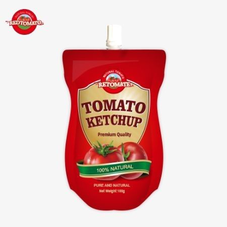 OEM China preço da fábrica 100g doce e azedo natural ketchup saquinho molho de molho