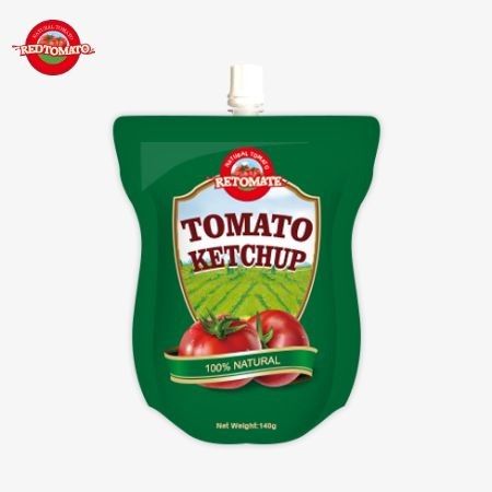 Produzimos convenientes sacolas de ketchup de 140 gramas que atendem aos padrões internacionais disponíveis a preços de fábrica