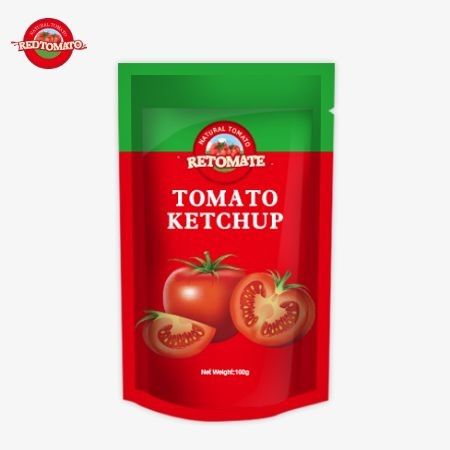 Produzimos sacolas de ketchup de 140 gramas que atendem aos padrões internacionais e estão disponíveis a preços de fábrica.