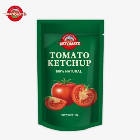 OEM 140g saquetes de ketchup que atendem aos padrões internacionais e estão disponíveis a preços de fábrica.