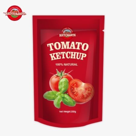 OEM 200g Sachet Ketchup, sabor natural puro perfeito para a China preço da fábrica
