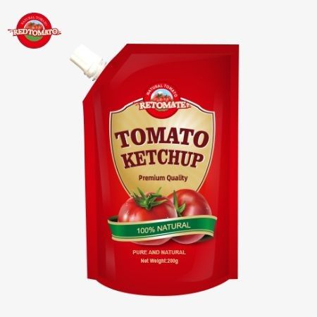 OEM 200g Sachet Ketchup com puro sabor natural perfeito para preço de fábrica na China