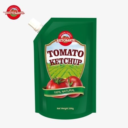 Produzimos saquetes de 200g de ketchup que atendem aos padrões internacionais e estão disponíveis a preços de fábrica.