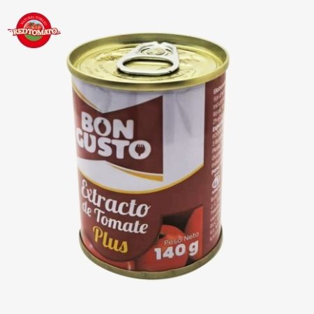 Pasta de tomate en conserva BONCUSTO Marca 140g Brix22-24% Fornecer Marca e Design de Embalagem