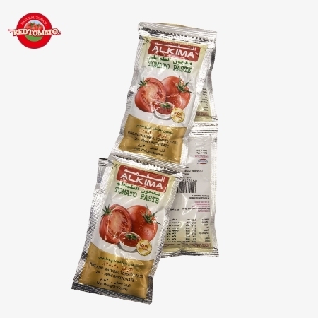 ALKIMA Sachê Plano 30g Concentrado de Pasta de Tomate Para Brix 28–30% Disponível Sob a Marca Retomate Ou Personalizável Com Seu Próprio OEM