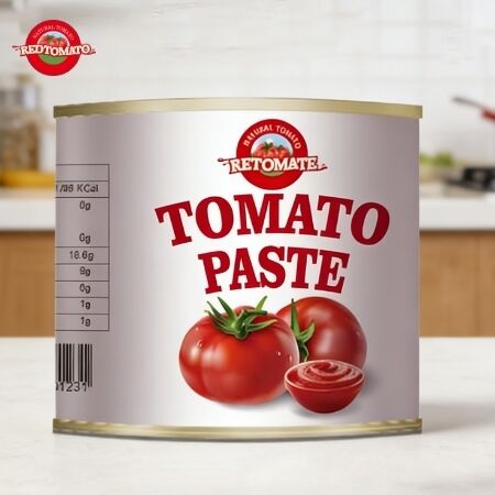 210 g de pasta de tomate enlatada - Cumprindo as normas globais de produção ISO HACCP BRC FDA