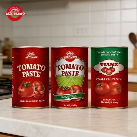 400 g de pasta de tomate enlatada cumpre as normas de produção ISO HACCP BRC FDA