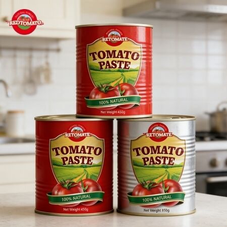 Pasta de tomate duplo concentrado livre de aditivos em latas abertas fáceis de 850 g para restauração