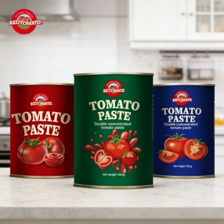 Pasta de tomate enlatada de 1000 g de alta qualidade com concentração tripla e certificação ISO, HACCP, BRC, FDA
