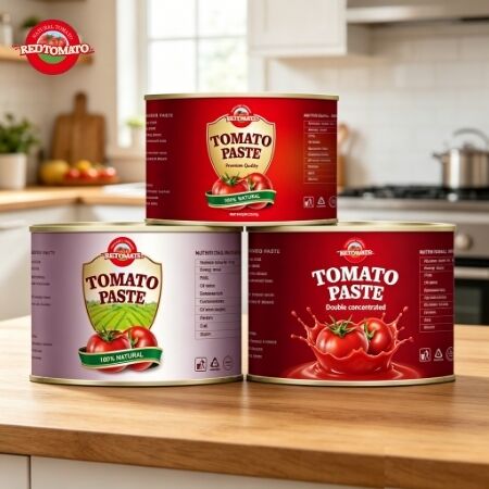2200g Pasta de Tomate em Lata com 28-30% Brix e Certificação ISO, HACCP, BRC, FDA para Qualidade Superior