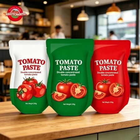 210 g de pasta de tomate em saco com padrões ISO HACCP BRC FDA em saco compatível