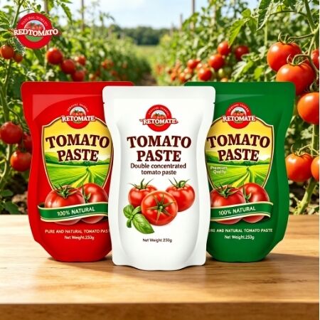 250g de pasta de tomate em sachet com 30%-100% de pureza e sabor doce