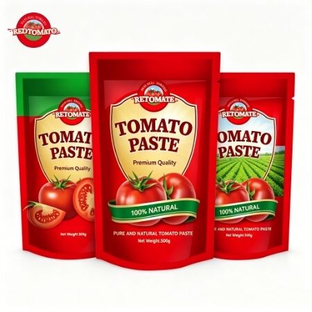 500g de pasta de tomate em sachet com concentração tripla e sabor amargo e doce