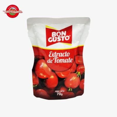 70g de pasta de tomate em sachet doce e azedo duplo concentrado