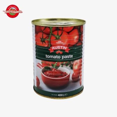 Fácil de abrir tampa de lata de pasta de tomate 140g por lata de pasta de tomate vermelho