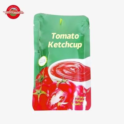Saco de ketchup doce e azedo